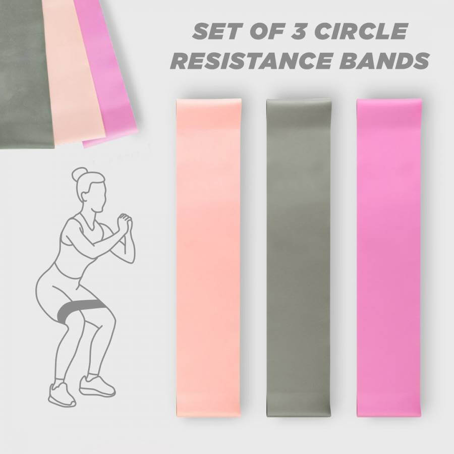 Phoenix Fitness CIRCLE RESISTANCE BANDS PINK RY1551